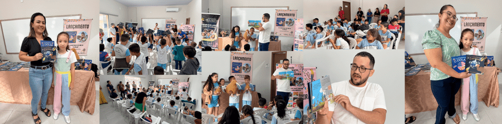 Manhã de autógrafos com a jovem escritora acreana Laura de Oliveira
