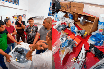 Instituto Vida Plena finaliza Curso de Manutenção de Máquina de Lavar Roupas com formação prática