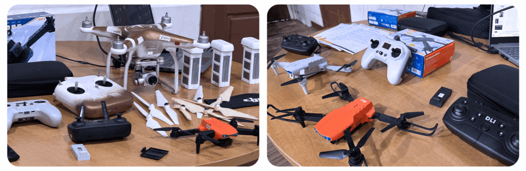 Material didático usado no Curso gratuito de pilotagem de drones do Instituto Vida Plena