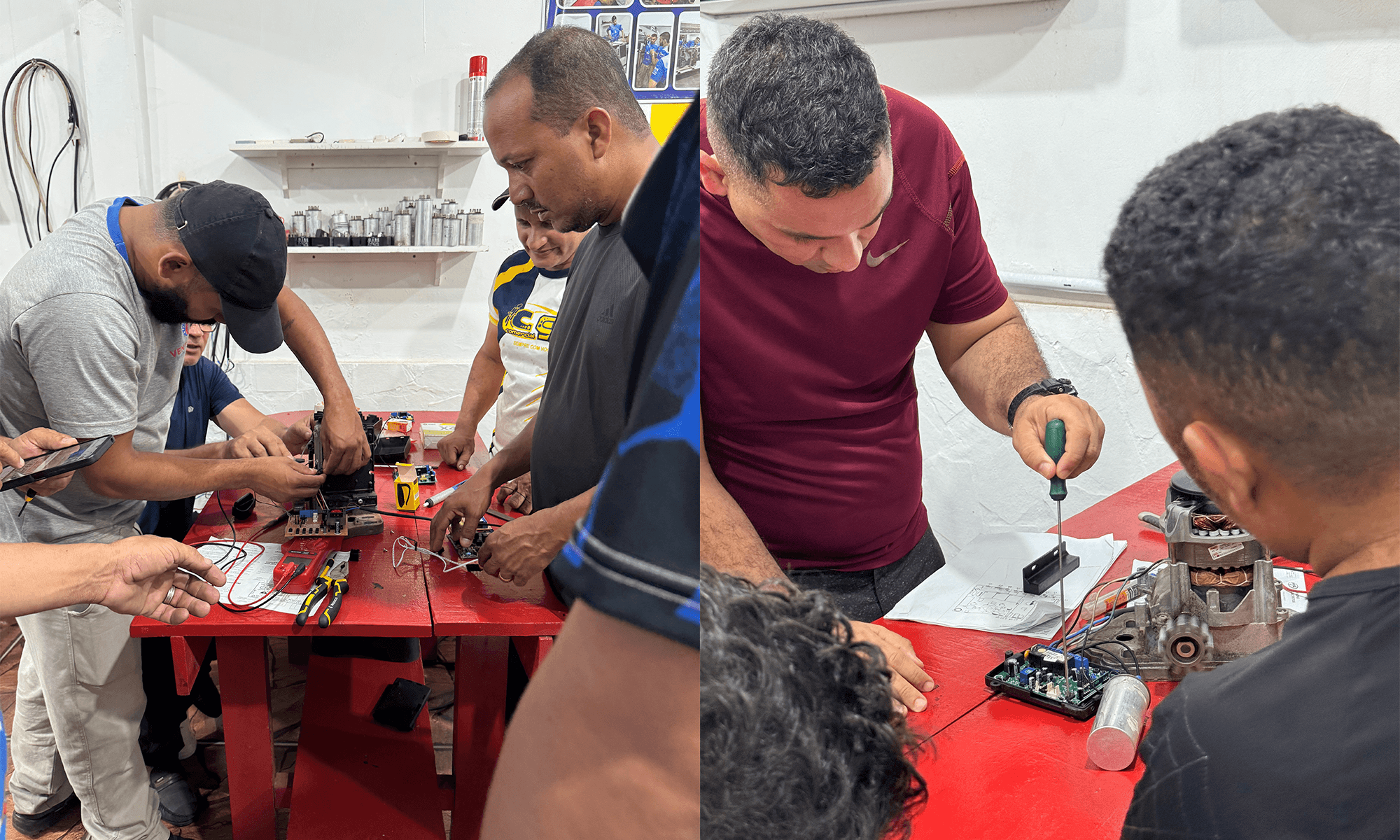 Curso grátis de automação de portão do Instituto Vida Plena formando novos profissionais.