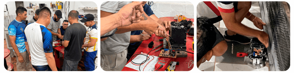 Curso grátis de automação de portão do Instituto Vida Plena formando novos profissionais.