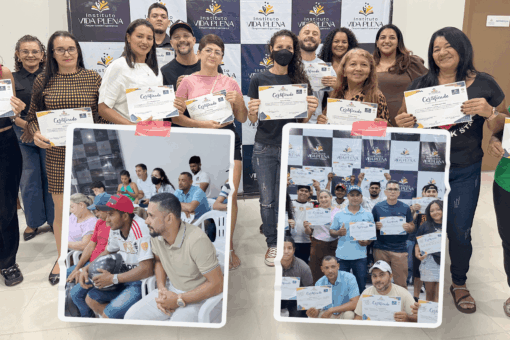 Cerimônia de entrega de certificados realizada pelo Instituto Vida Plena