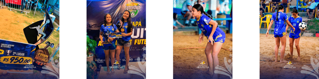 Atletas da Escolinha Vida Plena conquistam vice-campeonato no Circuito Acreano de Futevôlei